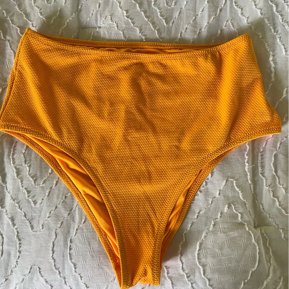 aerie high waisted cheeky bikini bottoms size M/L